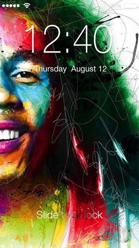 Bob Marley App Lock Screen For Android Apk Download Illustration, reflection, music, green, yellow, bob marley, jamaica, light, color, tree, autumn, leaf, flower, plant, screenshot, computer wallpaper, land plant, flowering plant. bob marley app lock screen for android