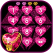 Pink Diamond Heart Lock Screen