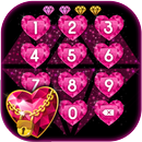 Pink Diamond Heart Lock Screen APK