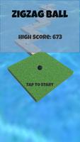 Poster Zig Zag Ball 3D