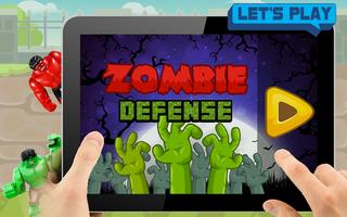 Zombie hulK Defense logO fRee GAME Poster