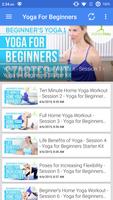 برنامه‌نما Yoga For Beginners عکس از صفحه