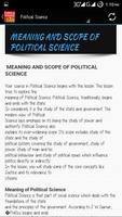 Political Science - English تصوير الشاشة 2