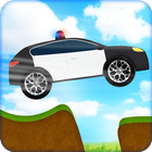 police car mountain games icône