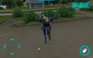 Robot Cop : City Wolf Helicopter Police Transform screenshot 3