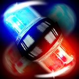 police lights spinner game icon
