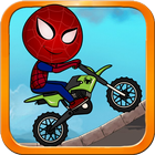 Spider Bike Racing climb man Hill Game icône