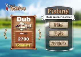 Fishing. River monster. الملصق