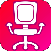 Swivel chair icon