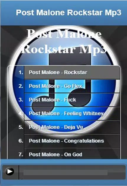 Post Malone Rockstar Mp3 APK pour Android Télécharger