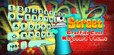 Tastiera Con Arte Graffiti e Emoji