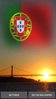 Portugal Flag Waving Wallpaper capture d'écran 2