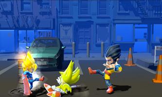 Super Sonic Sayan Vs Superheroes Beatem-up Fight capture d'écran 1