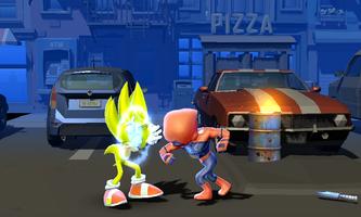 Super Sonic Sayan Vs Superheroes Beatem-up Fight capture d'écran 2