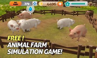 Pig Goat farm 3D poster