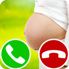 pregnant fake call icône