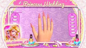 Princess Wedding Nail Makeover captura de pantalla 3