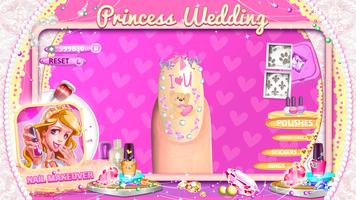 Princess Wedding Nail Makeover Poster