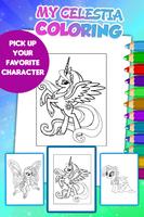 Princess Celestia Coloring Game poster