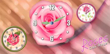 Roses Clock Widget