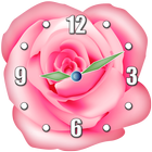 Roses Horloge Widget icône