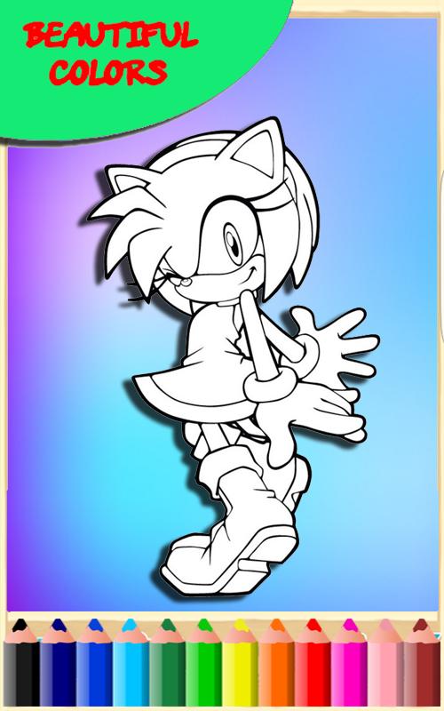 how to color sonic the hedgehog coloring pages for android