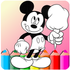 how to color Mickey mouse Coloring (coloring game) icon