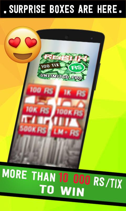 Free Unlimited Pro Tix And R Simulator For Android Apk Download - free r 100k roblox