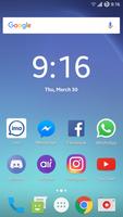 Pro Launcher S8 Theme Edge Affiche