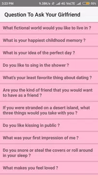 Romantic questions to ask your bf
