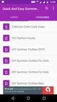 Quick And Easy Summer DIY Clothes capture d'écran 2