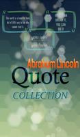 Abraham Lincoln Quote постер