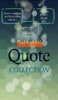 Golda Meir Quotes Collection Affiche