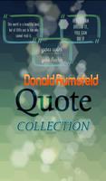 Donald Rumsfeld Quotes पोस्टर