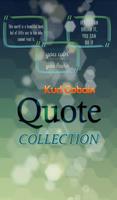 Kurt Cobain Quotes Collection โปสเตอร์