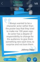 Johnny Depp Quotes Collection captura de pantalla 3