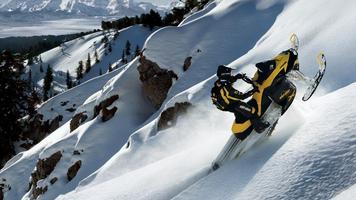 Snowmobile Wallpaper Affiche