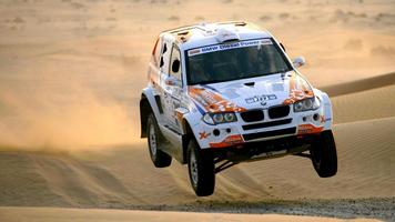 Dakar Desert Rally Car Wallpaper Affiche