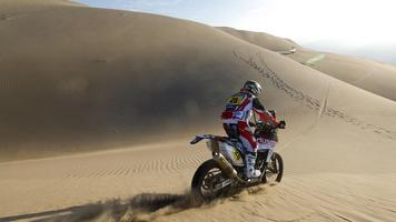 Dirt Bike Dakar Rally Racing Wallpaper capture d'écran 2