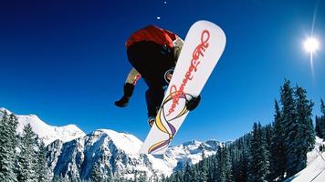 Snowboarding Wallpaper Affiche