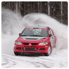 Snow Rally Car Wallpaper icône