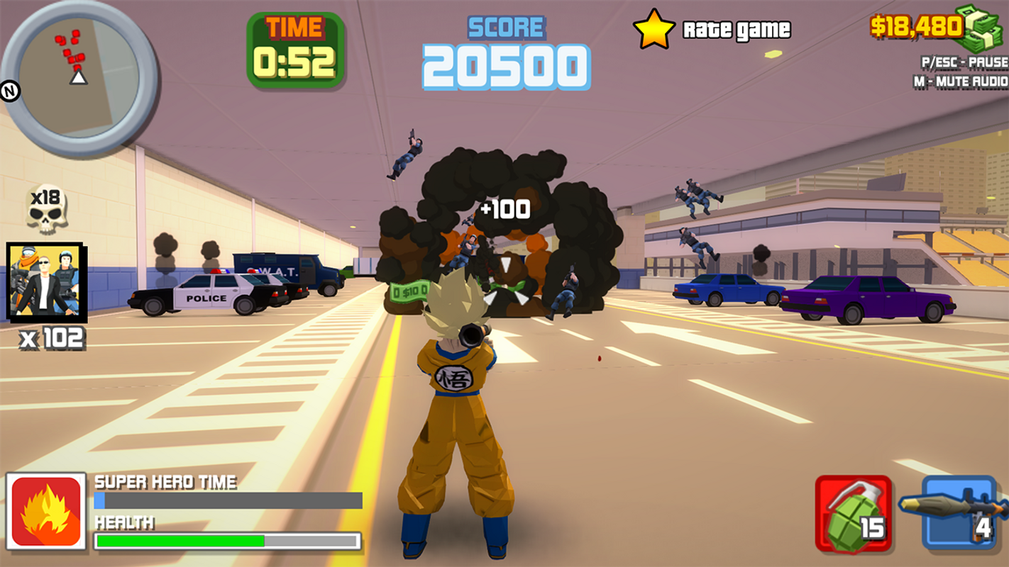 Super Saiyan Goku Vs Gangster Crime City Battle For Android Apk - super saiyan goku vs gangster crime city battle screenshot 5