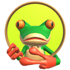 Funny Frog Jump Zeichen