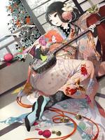 Kimono Anime Art Wallpaper capture d'écran 3