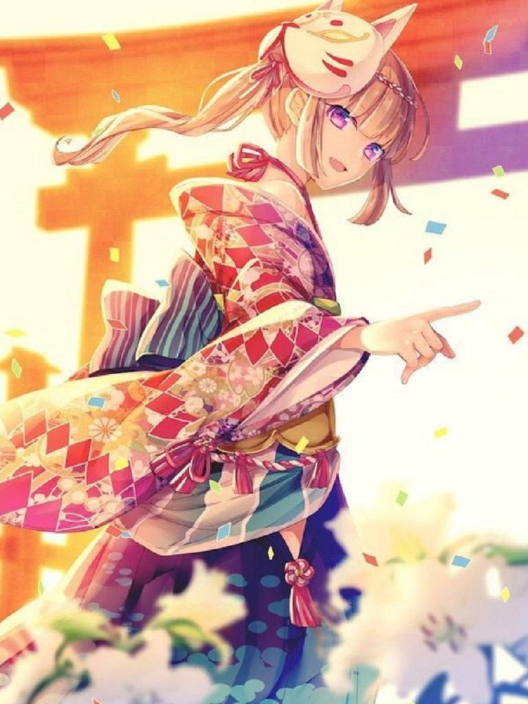 Kimono Anime Art Wallpaper für Android - APK herunterladen