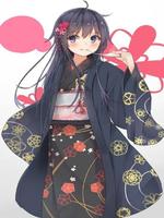 Kimono Anime Art Wallpaper capture d'écran 2