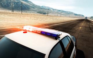 Fast Police Car Driving HD Affiche