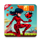 Running Ladybug Ninja Chibi 🍀 icône