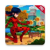 Powerful LadyBug Cat Chibi  🍀 icono