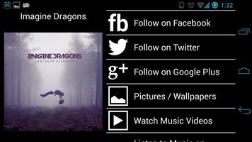 Imagine Dragons Fan App captura de pantalla 2